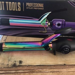 Rainbow barrel curling iron